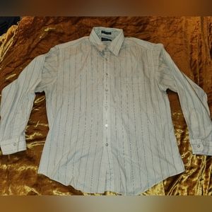 Vintage 1980s Men's Button Up Long Sleeve Mens Collection By Mervyns